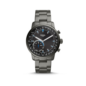 Bracelet de montre Fossil FTW1174 Acier inoxydable Gris anthracite 22mm